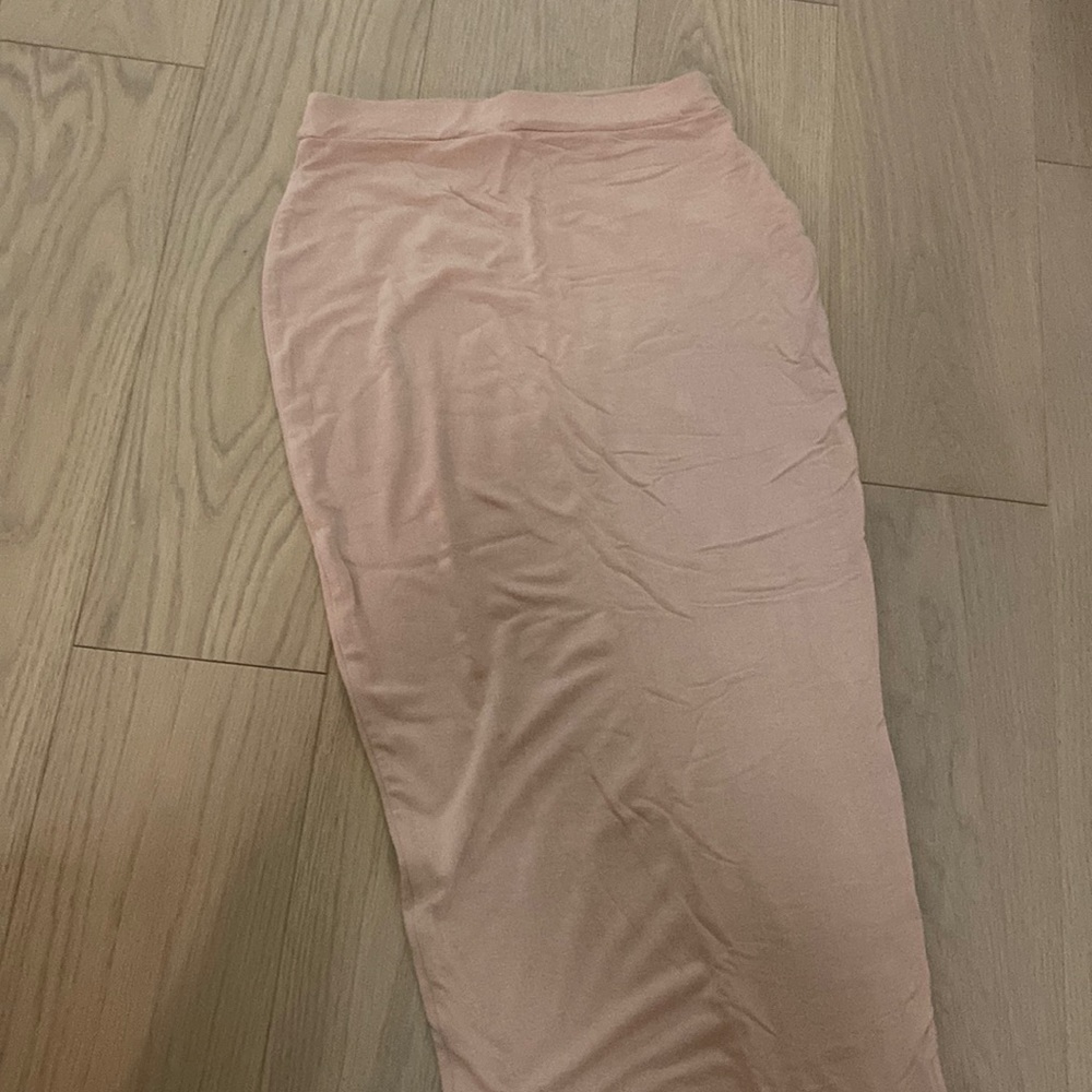 Nude Beige Missguided Pencil Skirt